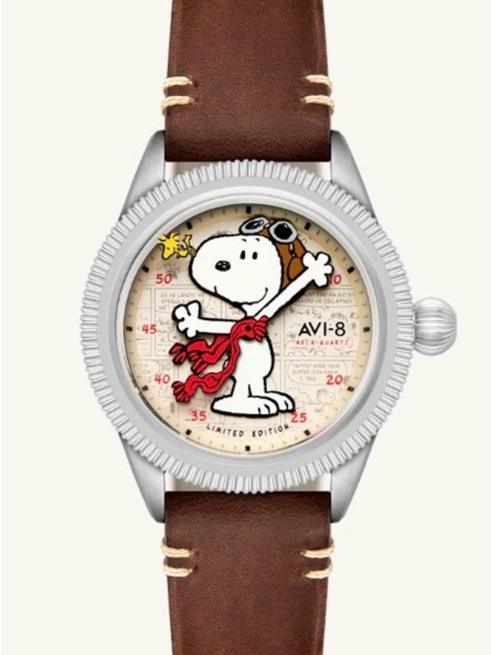 AVI-8 Limited Edition Snoopy Pilot Watch - Peanuts Snoopy Flying Ace